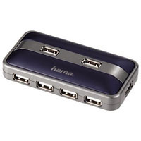Hama USB 2.0 Hub 1:7, blue/anthracite (00078495)